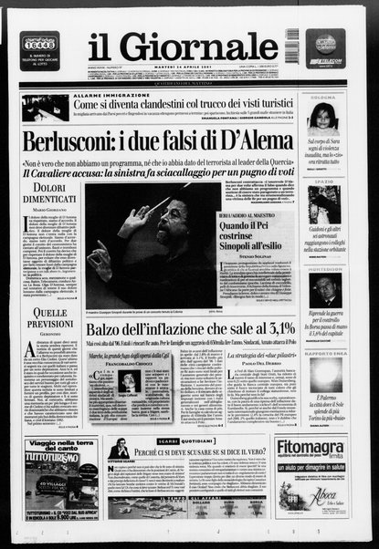 Il giornale : quotidiano del mattino